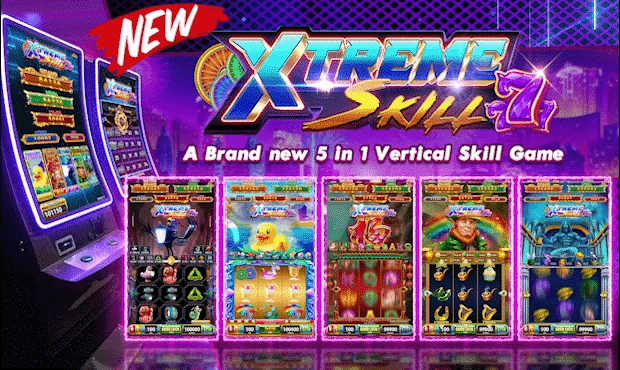 Xtreme SKill 777 - 5 in 1 slot machine game board